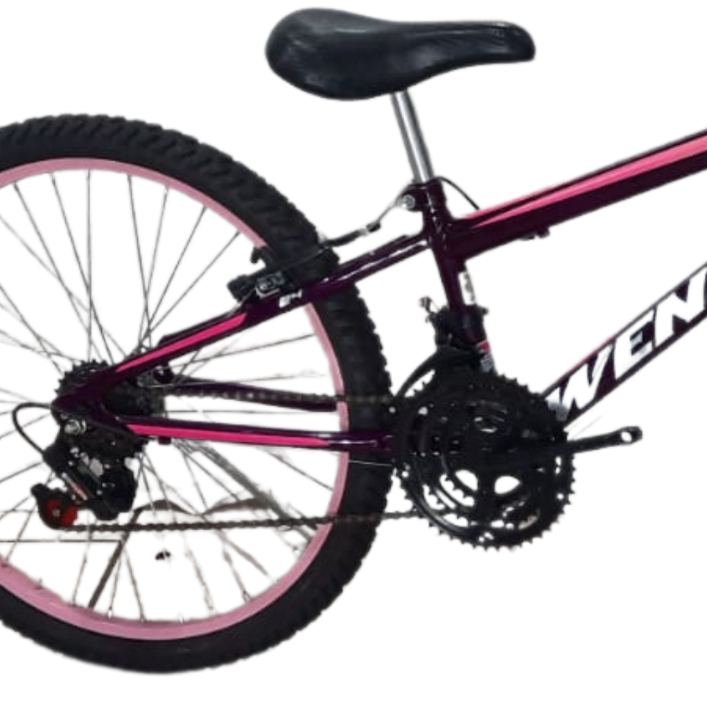 MG Bicicletas - Bicicleta aro 24 feminina , com cesta 