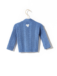 Cardigan Munich Azul Denim - Maus | Ropa para bebes y niños de 0 a 4 años