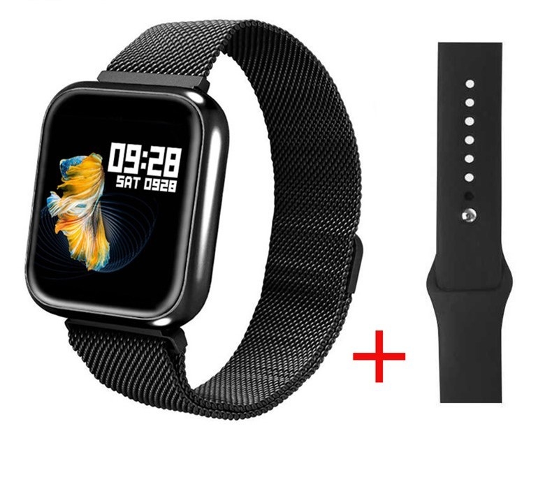 relógio smartwatch p70 sport bracelet duas pulseiras