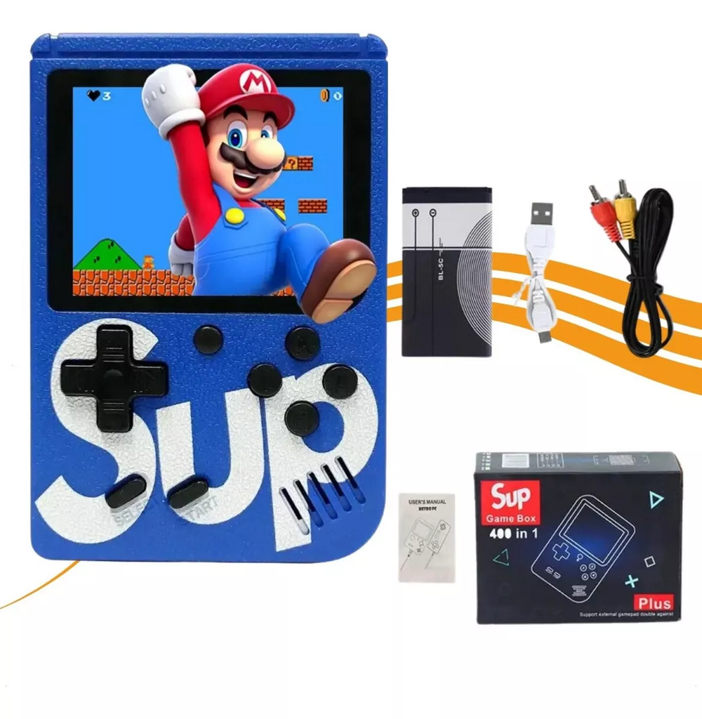 Mini Video Game Portatil 400 Jogos Classico Tv - Ax Super Mario