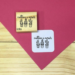 CARIMBO CULTIVE AMOR 4X2,6 CM A36
