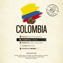 CAFÉ COLOMBIA GEISHA - comprar online