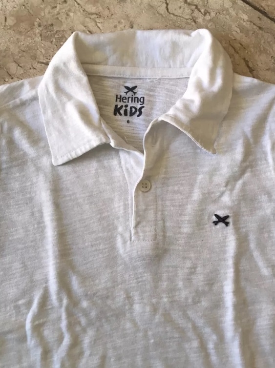 polo branca hering