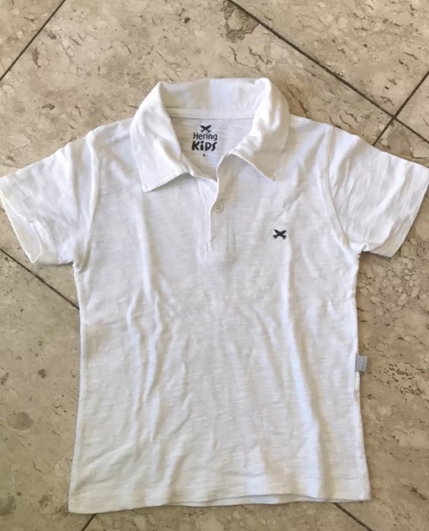 polo branca hering