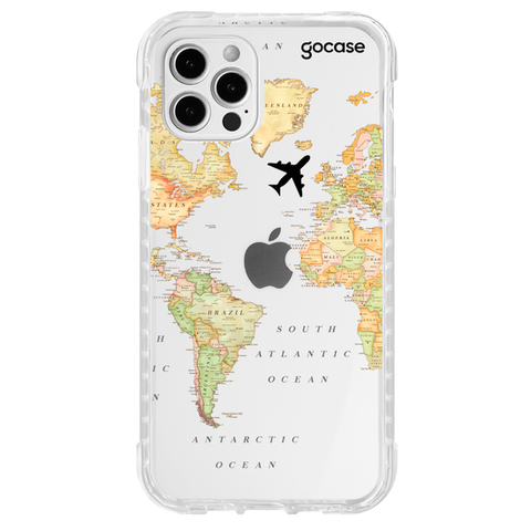 IPHONE 12 PRO MAX - CAPA MAPA MUNDI CLEAN IMPACT STD - GOCASE