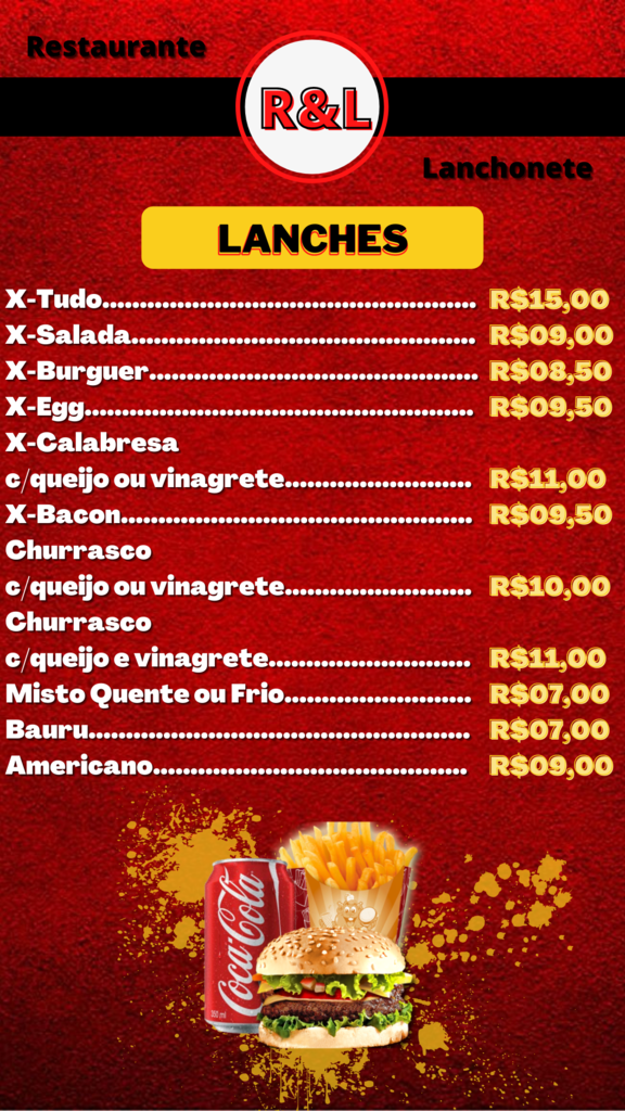 Art Lanches em Santa Maria Cardápio