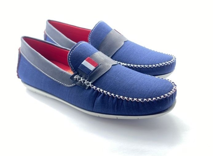 Mocassim Masculino Duart Azul Marinho Moderno - Solado Leve e Confortável
