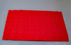 Lugar Americano vermelho jacquard, face única, tecido atoalhado Dohler com acabamento canto mitrado - comprar online