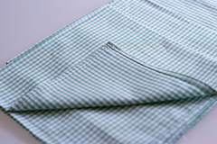 Guardanapo tecido tricoline 100% algodão com estampa xadrez verde na internet