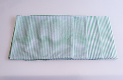 Guardanapo tecido tricoline 100% algodão com estampa xadrez verde - comprar online