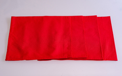 Guardanapo tecido tricoline 100% algodão com estampa lisa no vermelho - comprar online