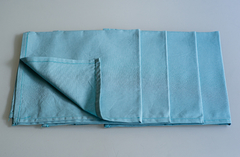 Guardanapo tecido tricoline 100% algodão com estampa lisa no azul claro