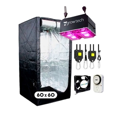 Combo Indoor 60x60 + Led GrowTech 200