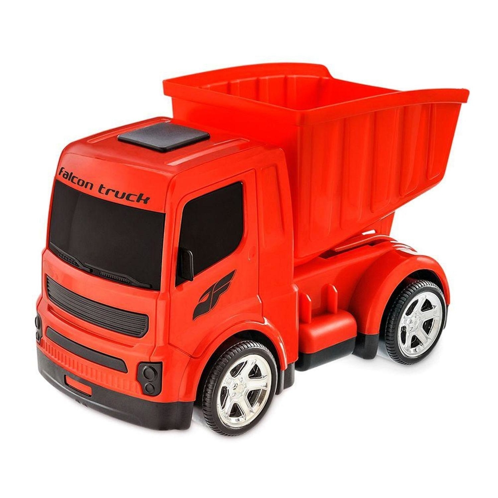 Caminhão Caçamba Realista de Brinquedo Infantil Falcon Truck Azul em  Promoção na Americanas