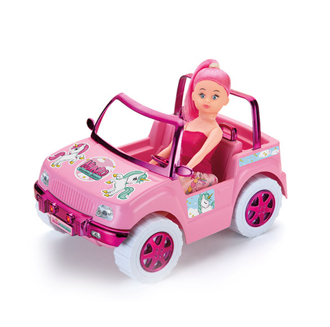 Carro Super Conversível Para Barbie Pink Grande 60 Cm Líder