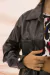 Chaqueta eco cuero con bolsillos - comprar online