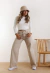 Wide leg beige