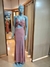 Vestido lurex escote cruzado