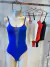 Body con recorte en microtul