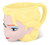 Taza plastica premium FROZEN 3D