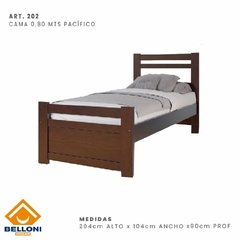 Cama 0.80 + 3 Cajones Madera Maciza en internet