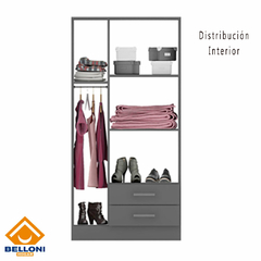 PLACARD BAHIA 3 PUERTAS + 2 CAJONES - comprar online