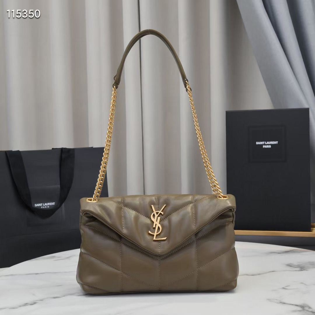 saint laurent loulou bolsa beige