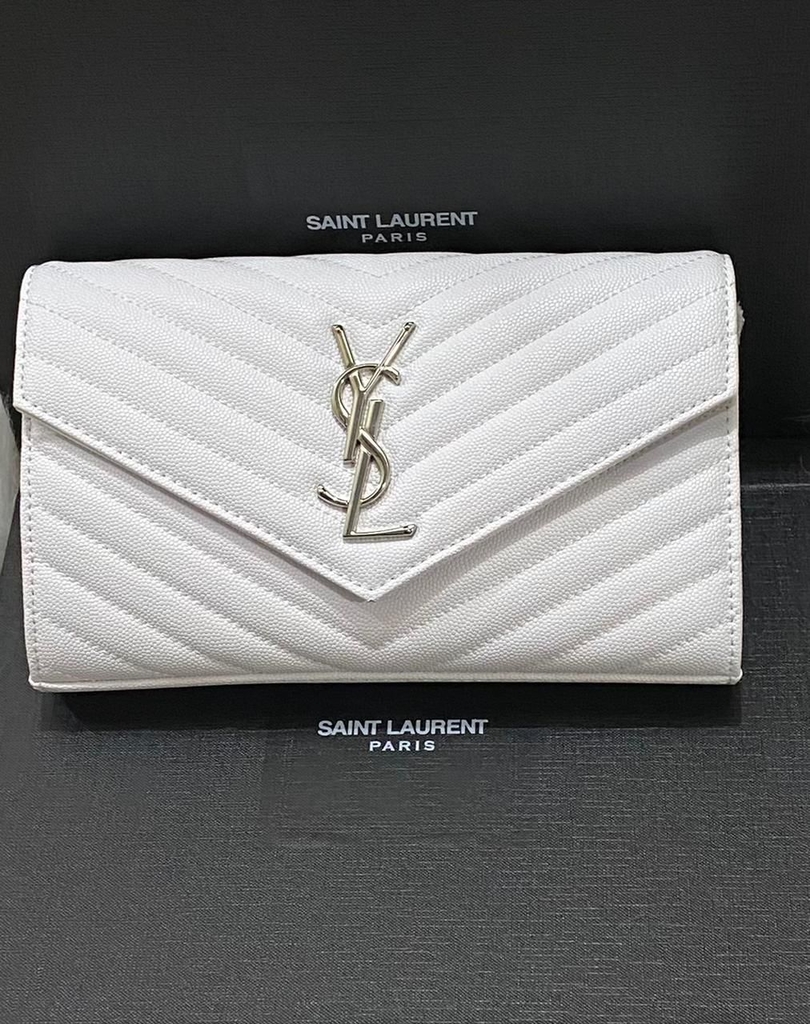 ysl envelope bolsa grey