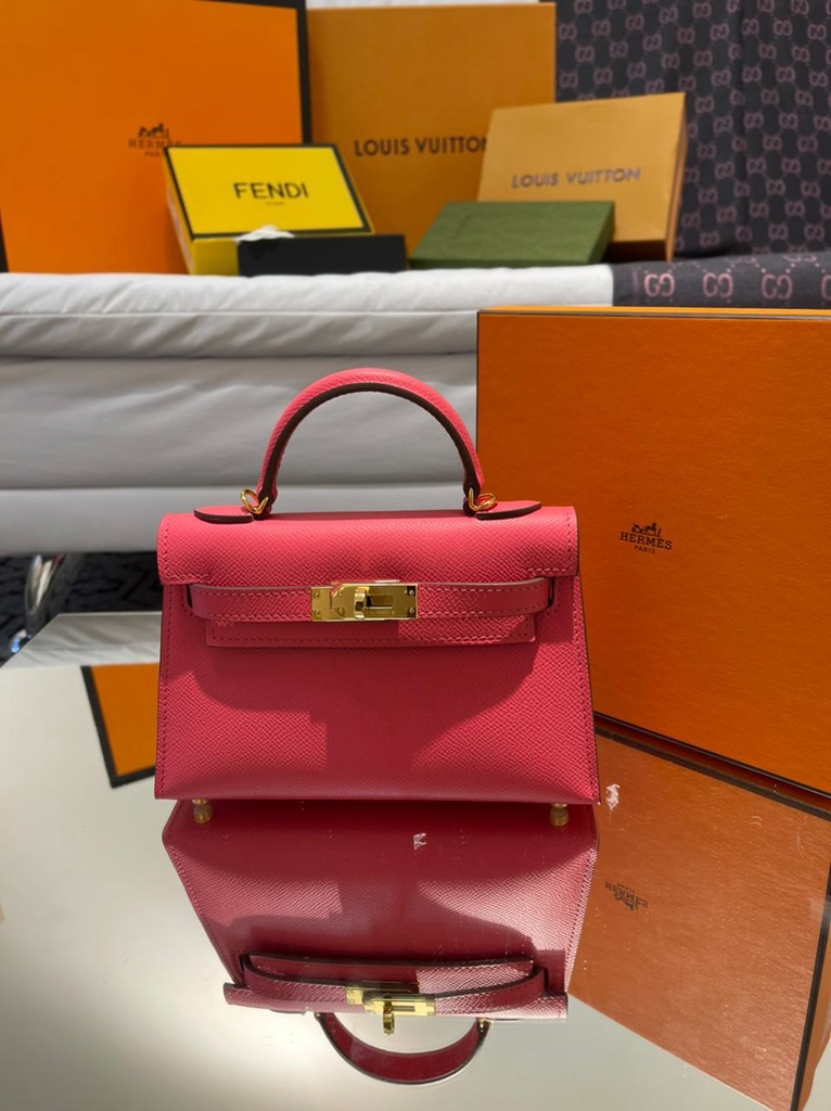 hermes kelly bolsa pink