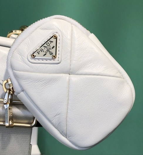 prada system nappa leather patchwork bolsa