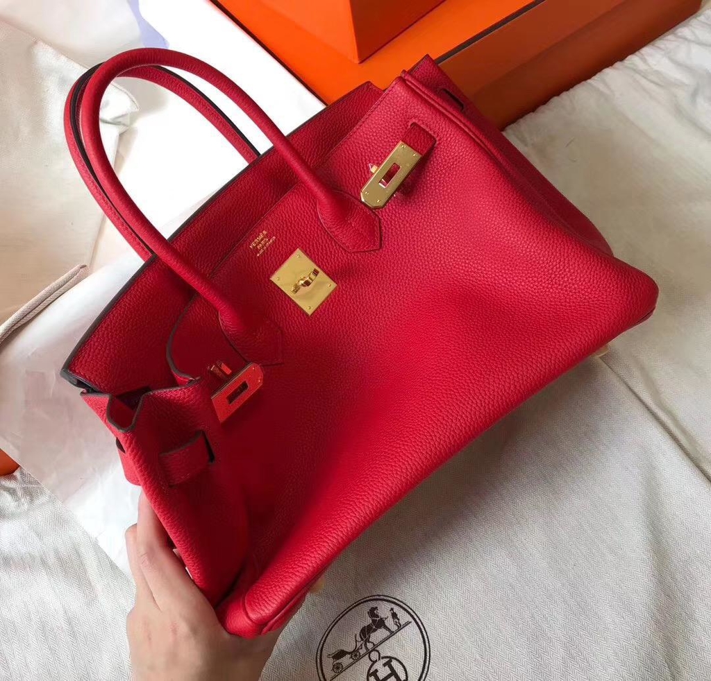 red birkin bolsa price