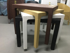 MESA SIMIL RATAN 90x90 ALTA - Deco Garden 