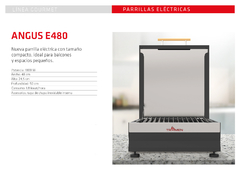 PARRILLA ELECTRICA ANGUS E480 - comprar online