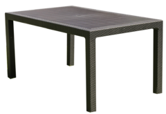 MESA DE SIMIL RATTAN 1.50 X 0.90CM
