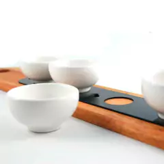 Tabla Baguette con cuencos redondos - comprar online