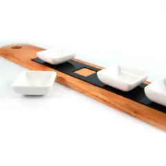 Tabla Baguette con cuencos cuadrados en internet