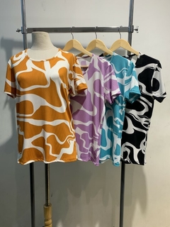 Remera Morley estampado M/C