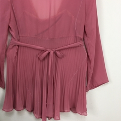 Blusa Rosa Plisada T.M - loja online