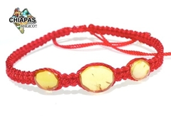 Pulseras Tejidas Con Ámbar Auténtico (Ajustables) - comprar en línea