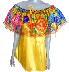 Blusa De Chiapaneca Amarilla #004 - comprar en línea