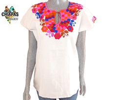 Blusa Mod005 Cuadros/Blanca #007 (S) - comprar en línea