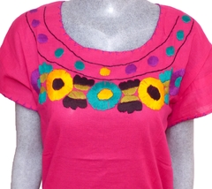 Blusa Mod029 Fucsia/Multicolor #001 (S)