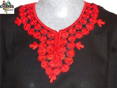 Blusa San Cristóbal Negra/Rojo (M) - comprar en línea