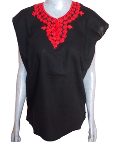 Blusa San Cristóbal Negra/Rojo (M) en internet