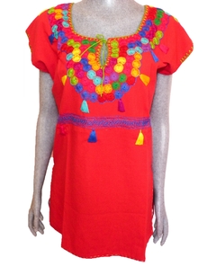Blusa San Cristóbal Roja/Multicolor (M) - comprar en línea