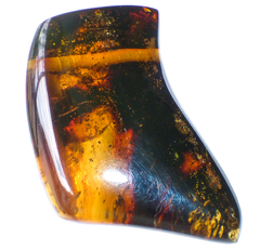 Dije Grande de Ámbar Rojizo Rústico #004 (6.1 CM) - comprar en línea