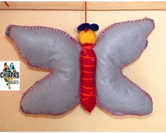 Mariposa de Fieltro Bordada a mano #002 - comprar en línea