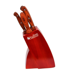 Cuchillos Trento Gourmet Base de madera Set 5 cuchillos