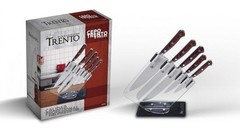 Cuchillos Trento Gourmet base de acrílico Set 5 cuchillos - comprar online