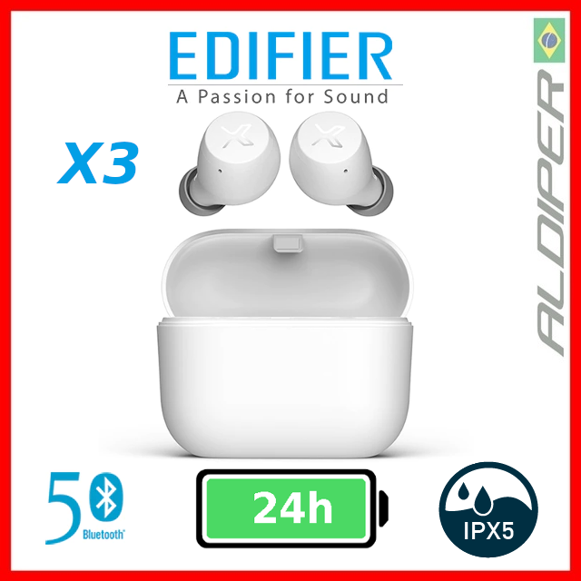 Fone TWS Bluetooth 5.0 aptX e cVc EDIFIER X3